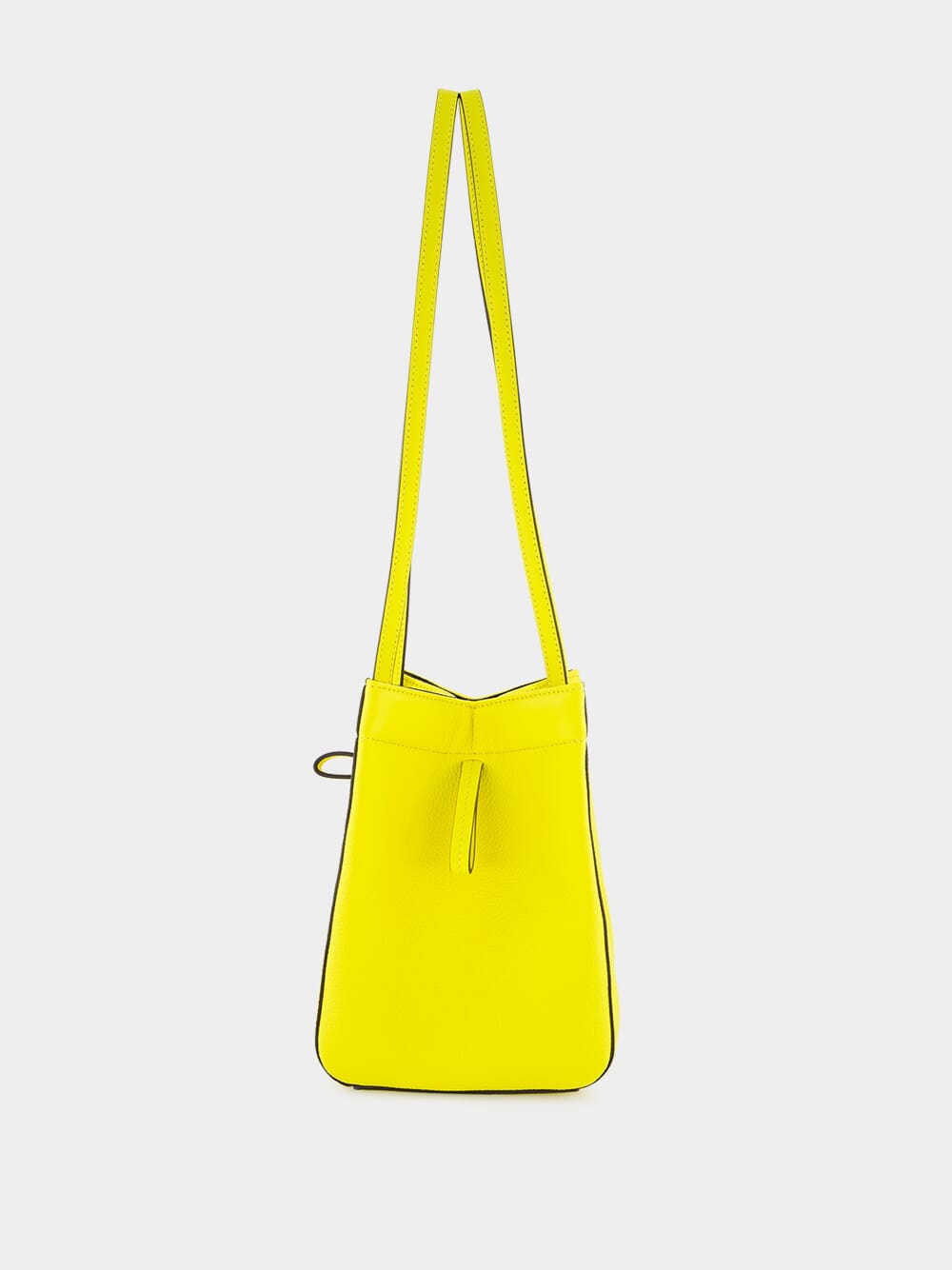 Origami Yellow Mini Leather Bag