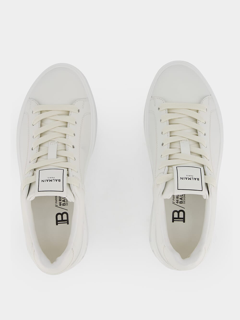 B-Court White Calfkskin Sneakers