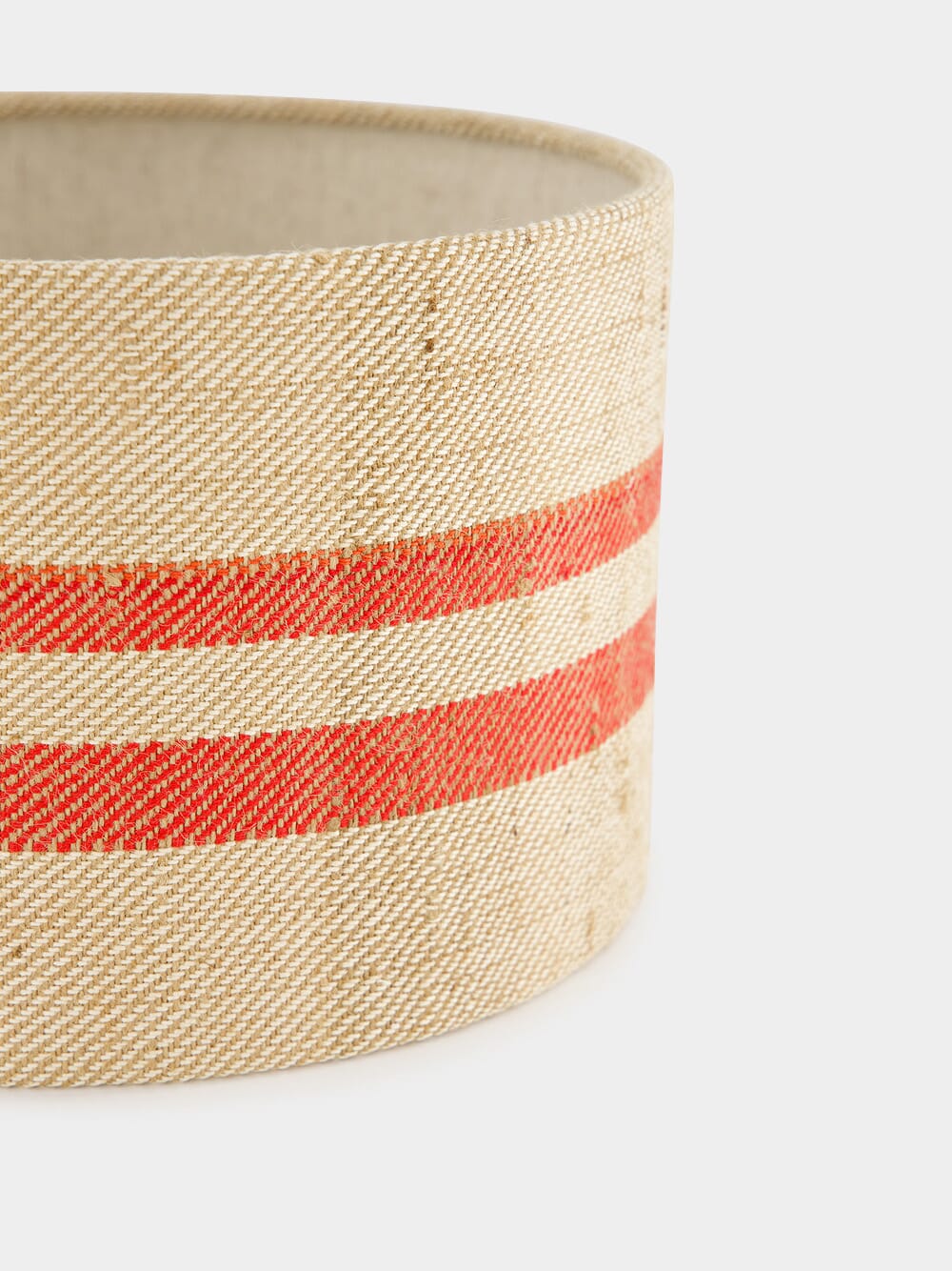Striped Small Red Lampshade