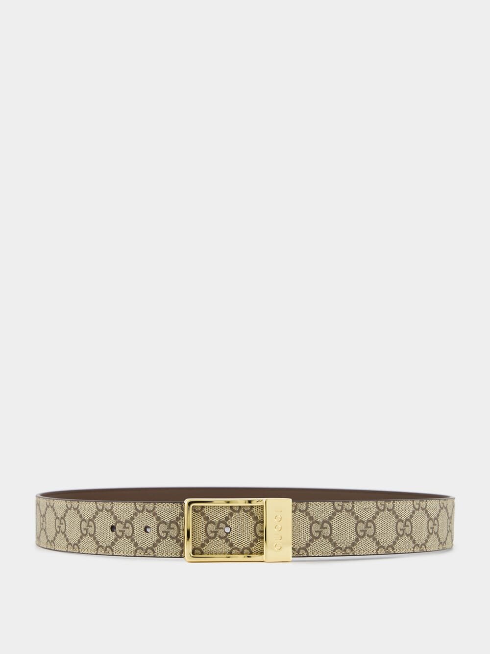 Gucci Canvas And Leather Belt Beige, Ebony Fashion Clinic