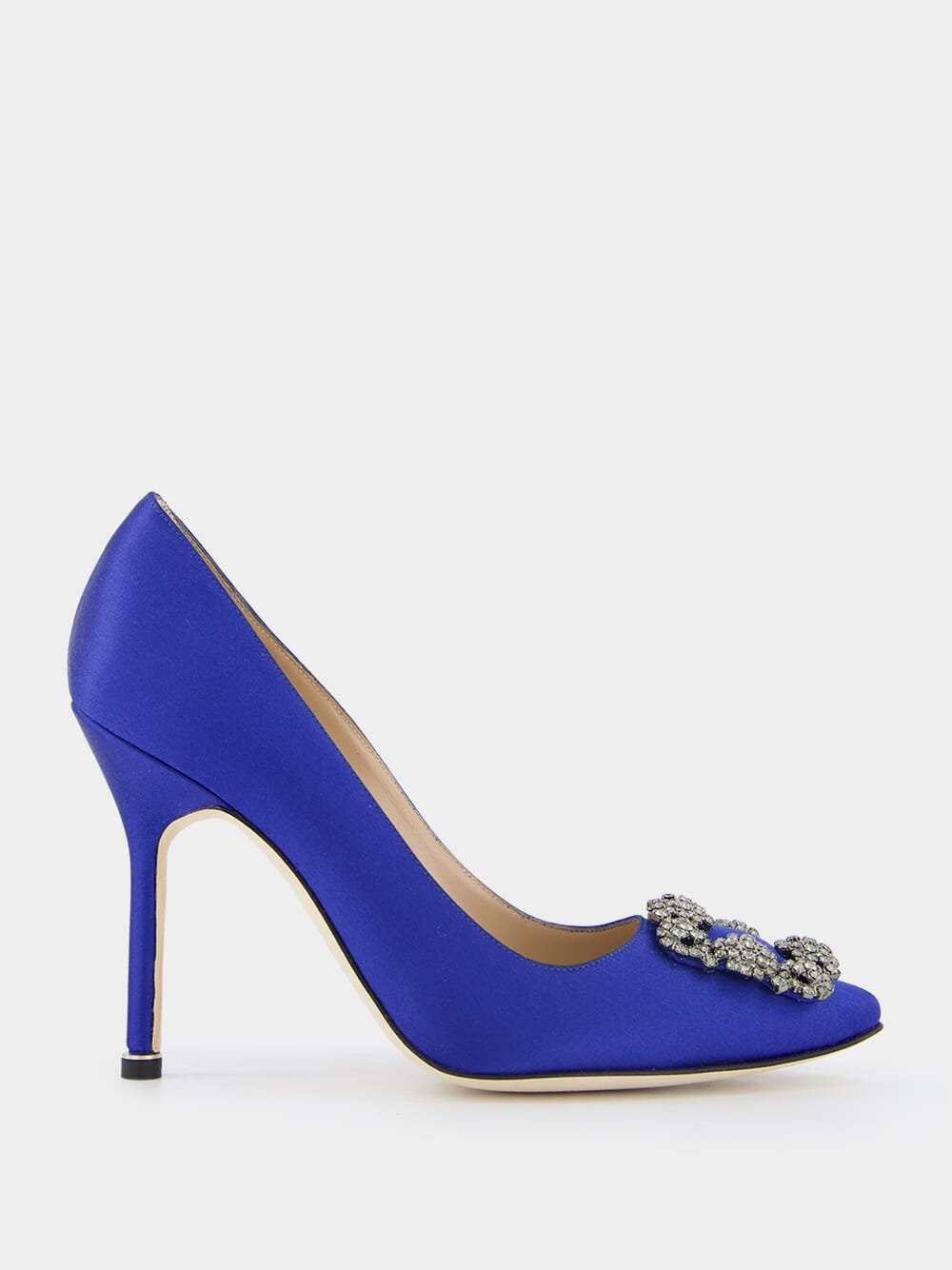 Manolo Blahnik Hangisi 105 Pumps Blue | Fashion Clinic