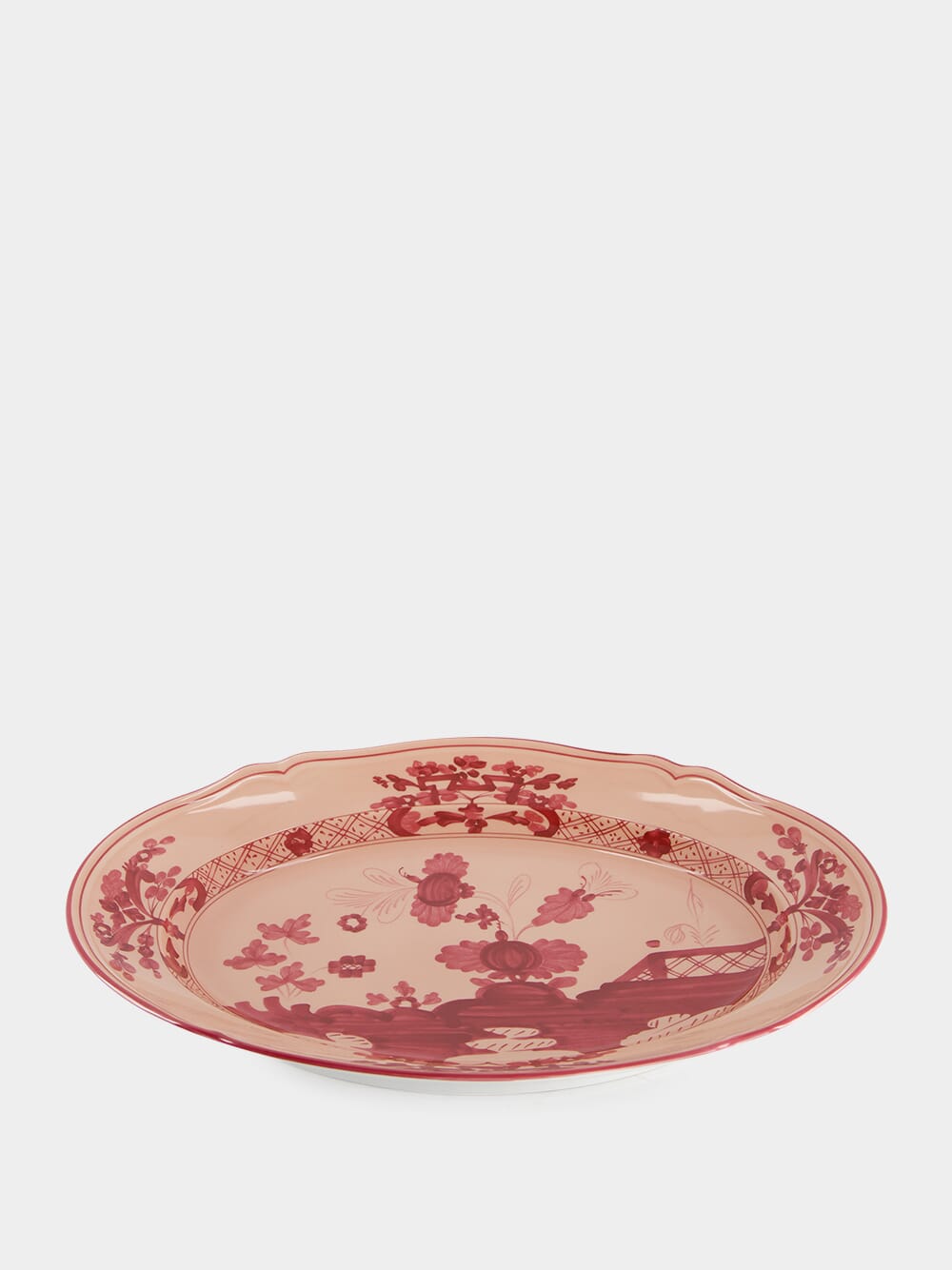 Oriente Italiano Vermiglio Oval Platter