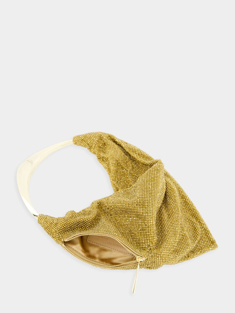 Ursolina Gold Crystal Mesh Bag