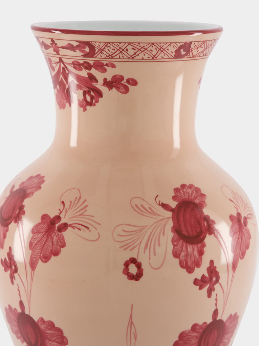 Oriente Italiano Vermiglio Large Ming Vase