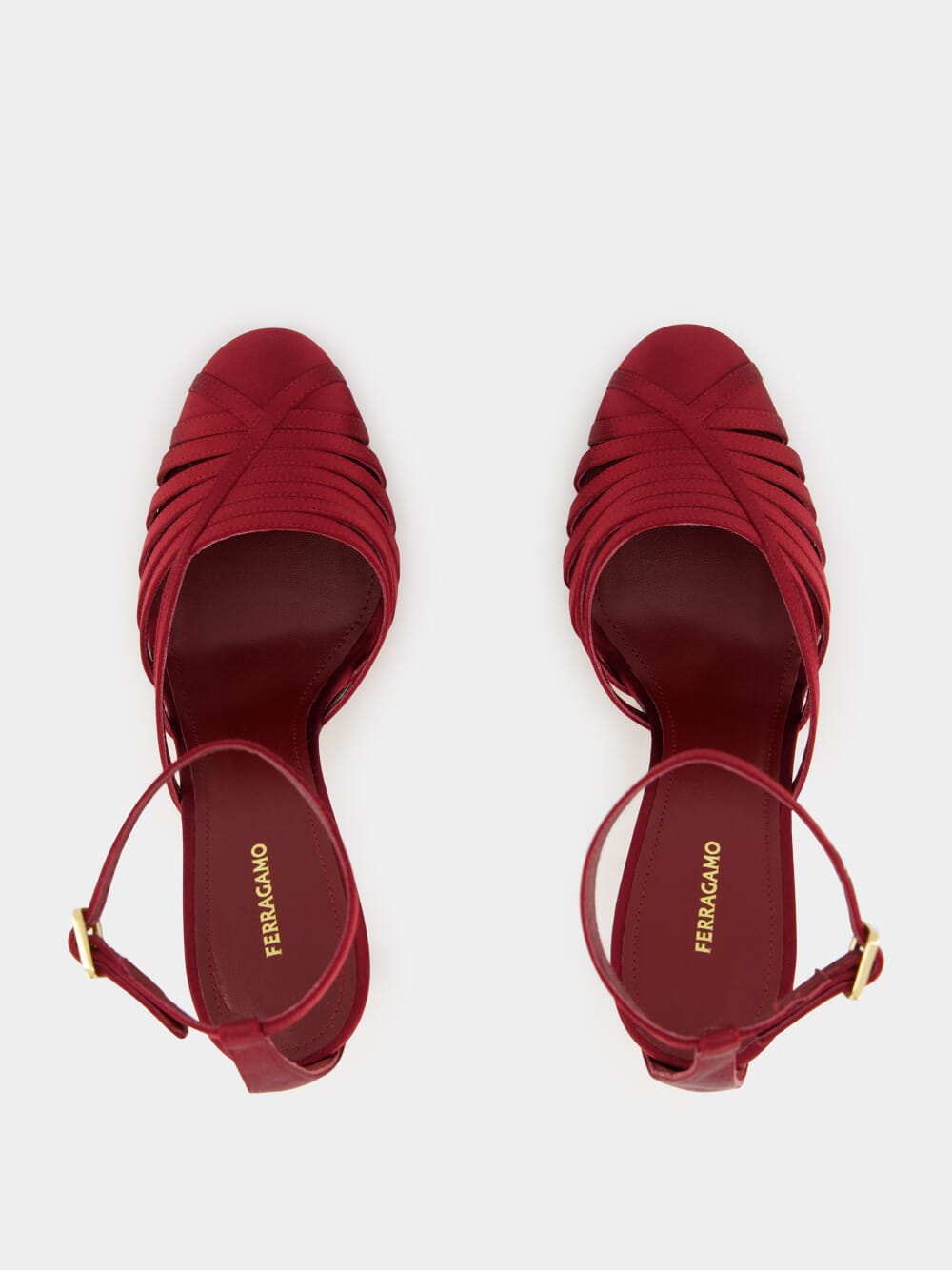 Ferragamo red sandals hotsell