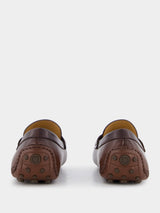 Gancini Driver Leather Loafers