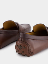 Gancini Driver Leather Loafers