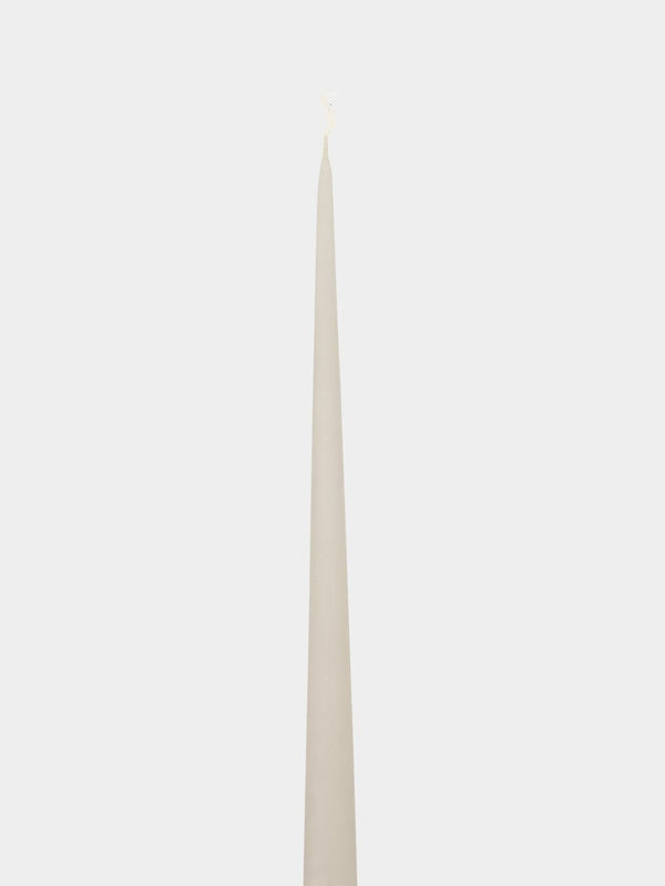 Taper Candle 42cm linen grey