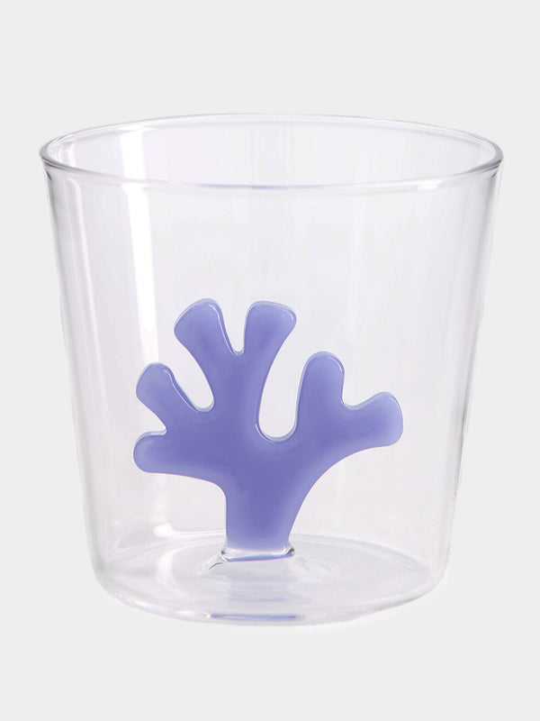 Cactus Tumbler Glass Coral Reef Blue