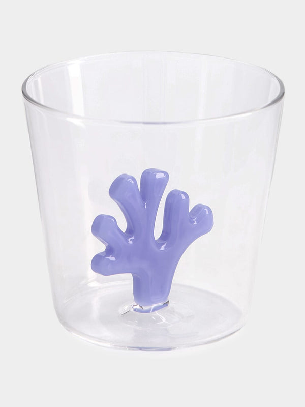 Cactus Tumbler Glass Coral Reef Blue