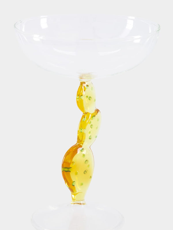 Cactus Champagne Glass