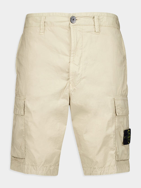 Light Cotton Cargo Bermuda Shorts