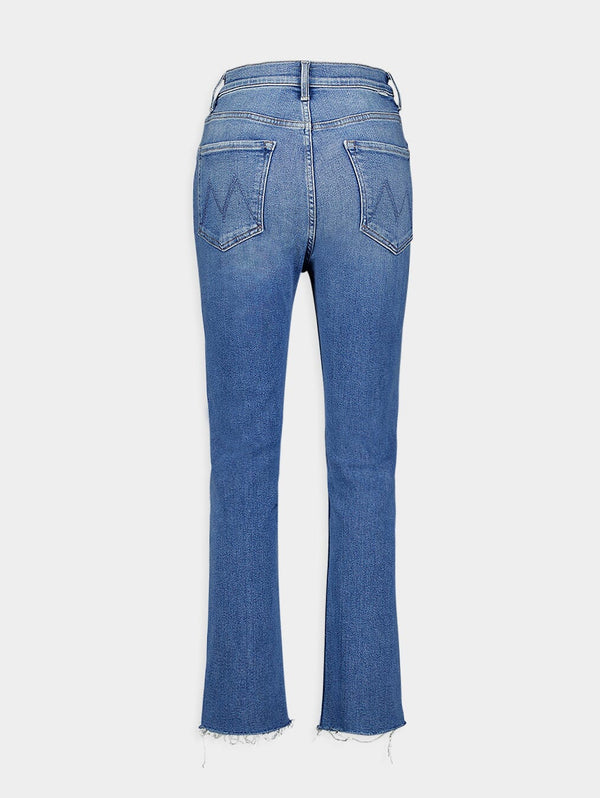 High Waisted Rider Ankle Fray