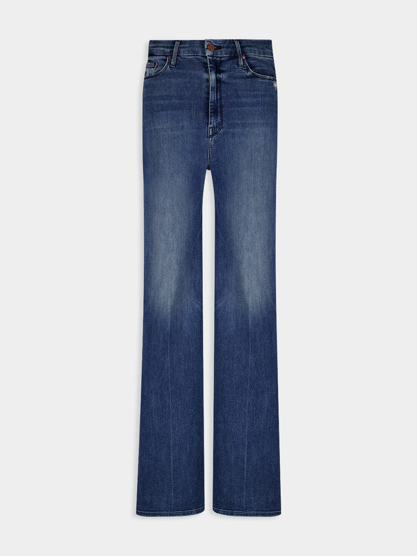 High-Waist Faded Jeans