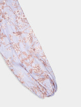 Floral Tie Neck Mini Dress