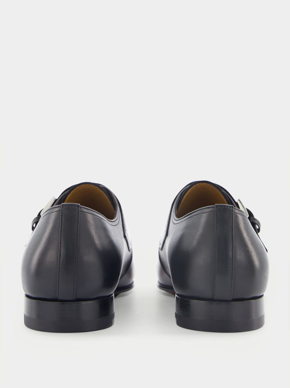 Mortimer double buckle leather shoes