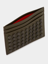 Studded Leather Card Holder