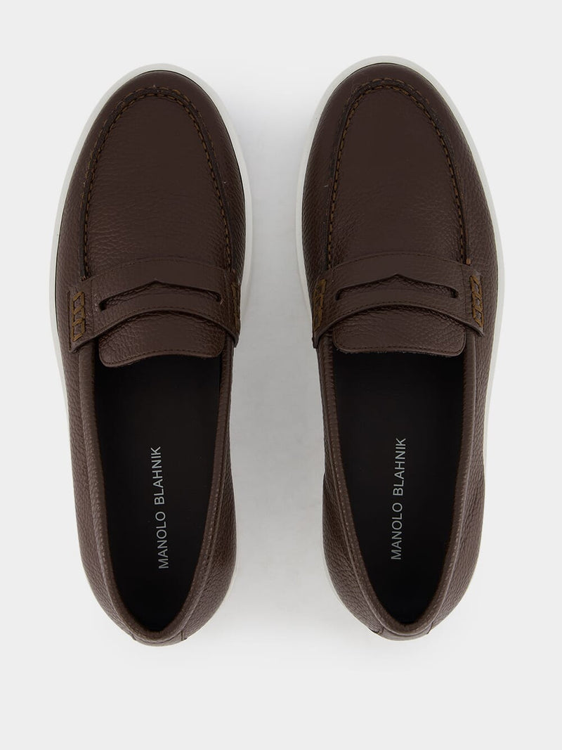 Ellis Brown Calf Leather Loafers