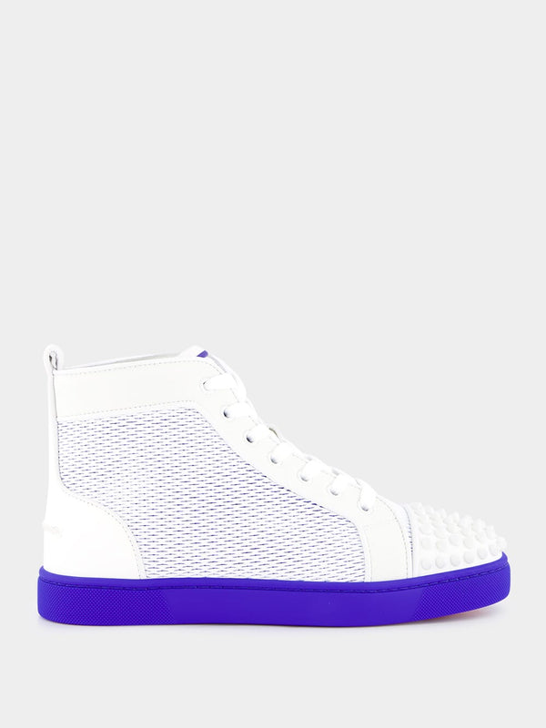Lou Spikes high-top leather sneakers