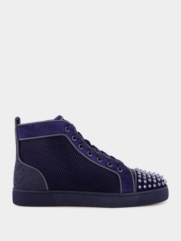 Lou Spikes high-top veau velours sneakers