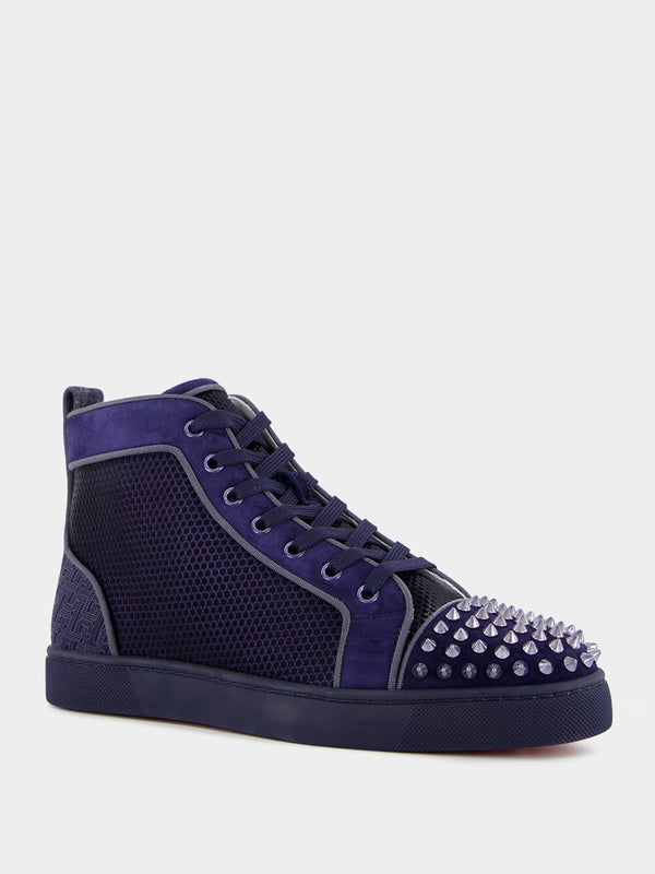 Lou Spikes high-top veau velours sneakers