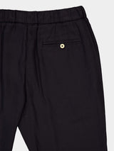 Oscar Black Linen Trousers