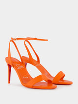 Loubigirl 85 mm Orange Sandals