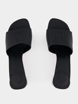So CL Black Mule Sandals