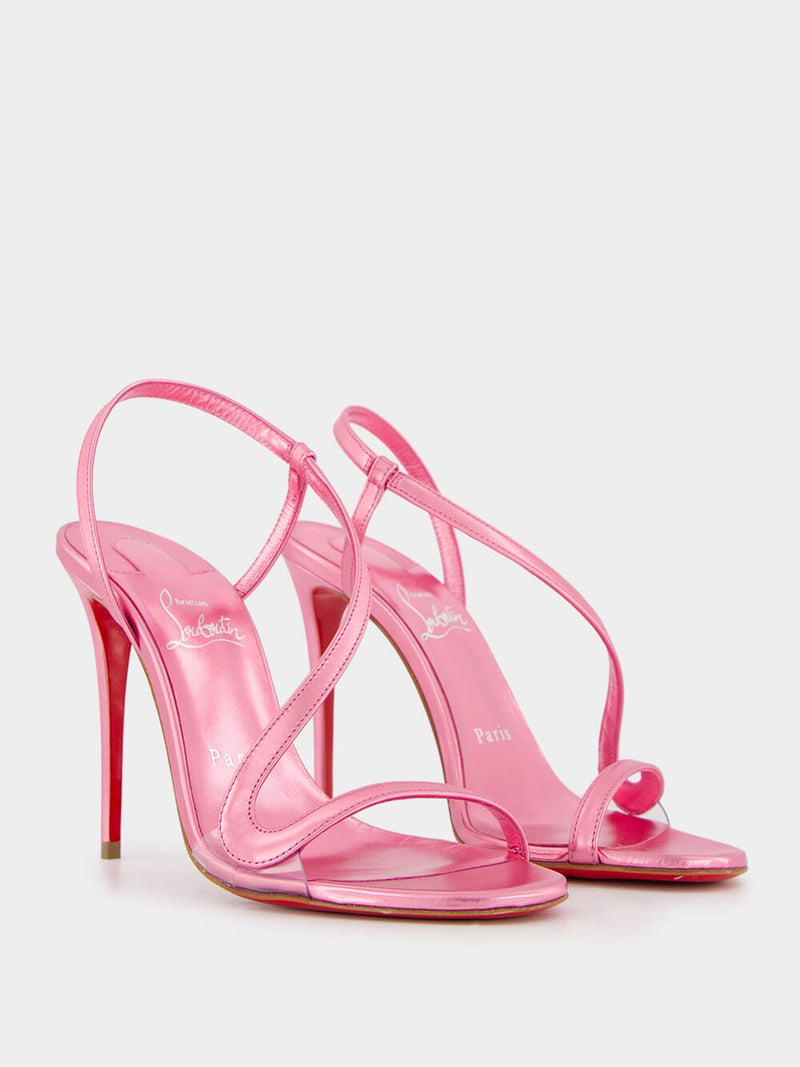 Rosalie Metallic Pink 100mm Sandals