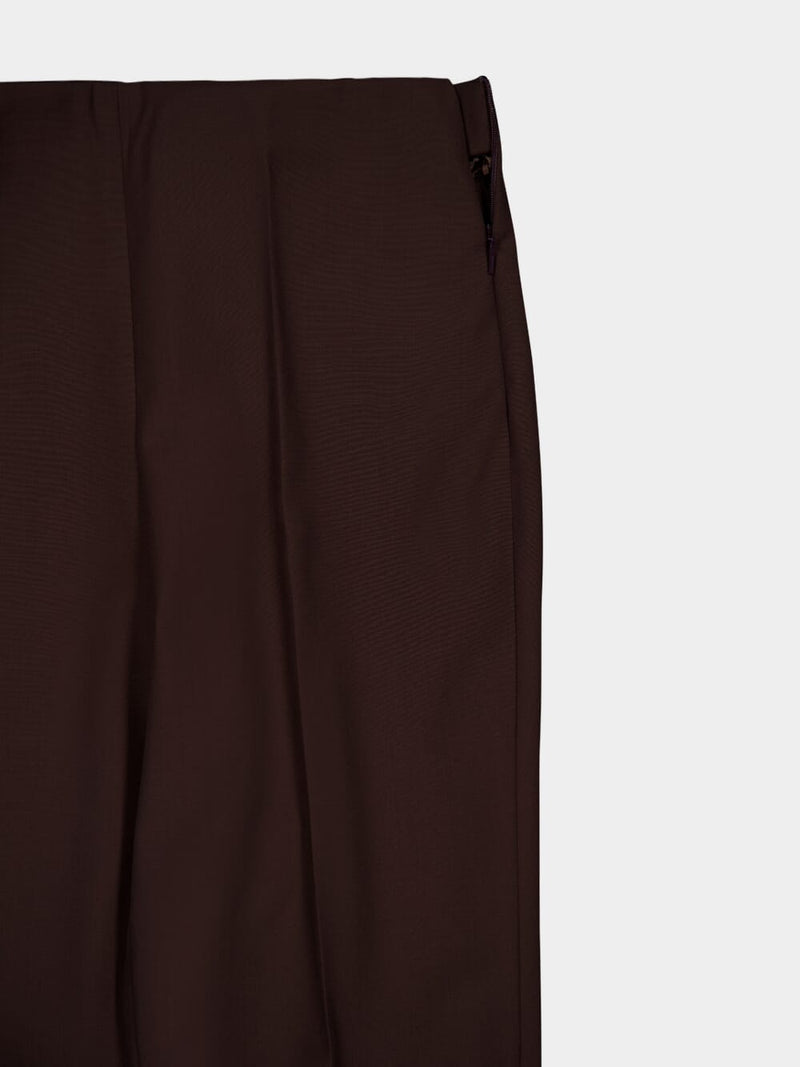 Wool Pleated Trousers