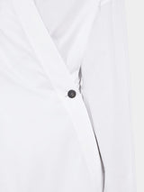 Asymmetric Cotton Poplin Shirt