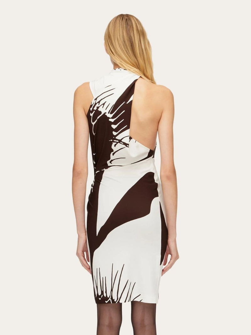 Venus Print Asymmetric Dress