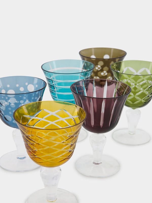 Cuttings Wine Glasses Set of 6