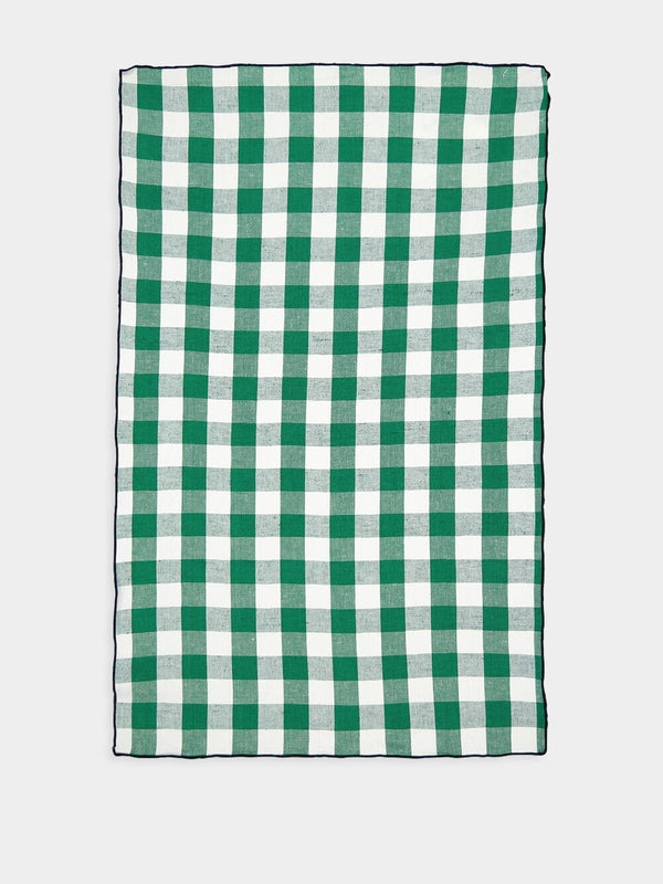 Mimi Vichy Green and White Kitchen Towel