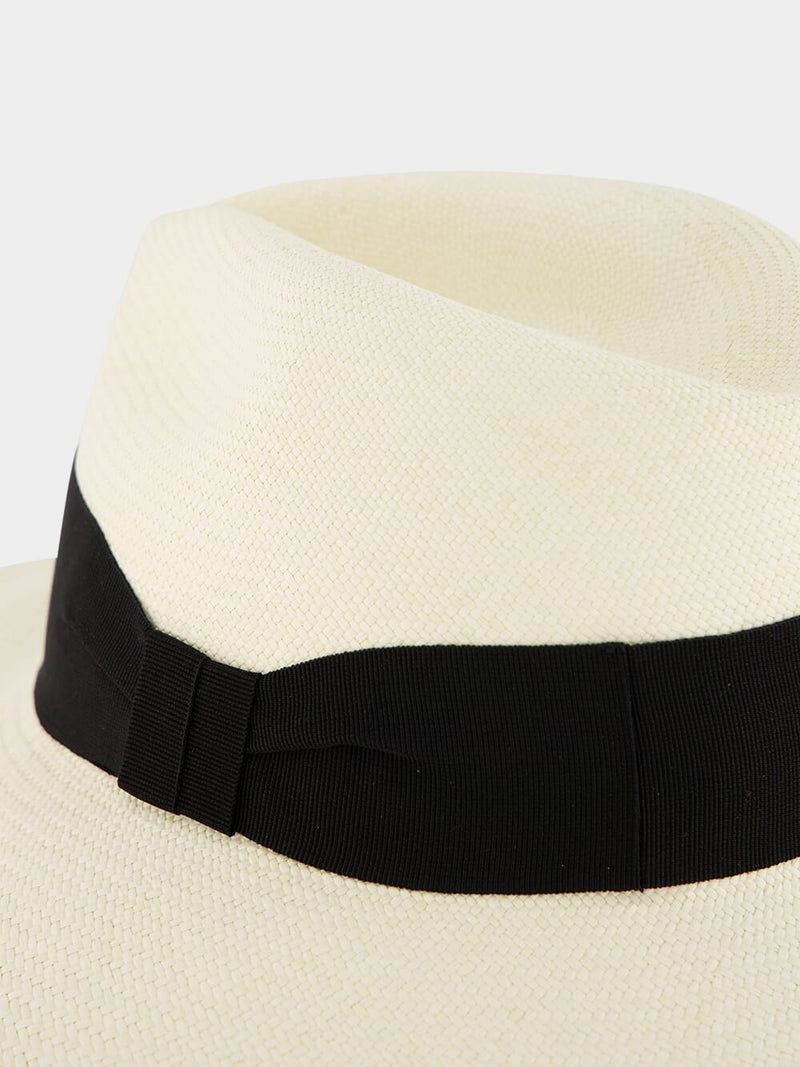 Rafael Handcrafted Black Panama Hat
