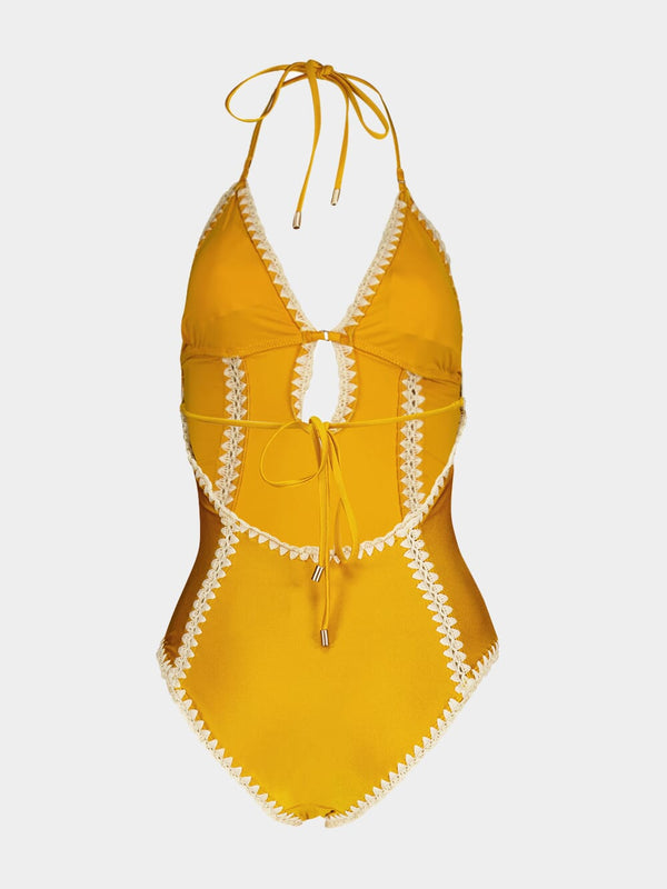 Keyhole Crochet One-Piece