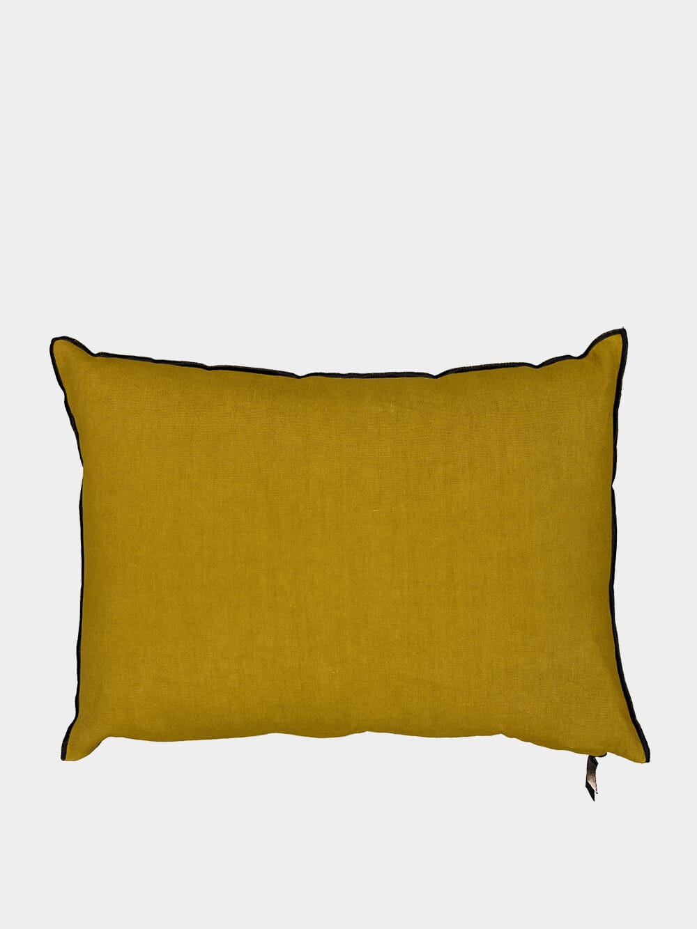 Vice Versa Washed Linen Mustard Cushion