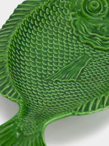 Green Fish Serving Platter