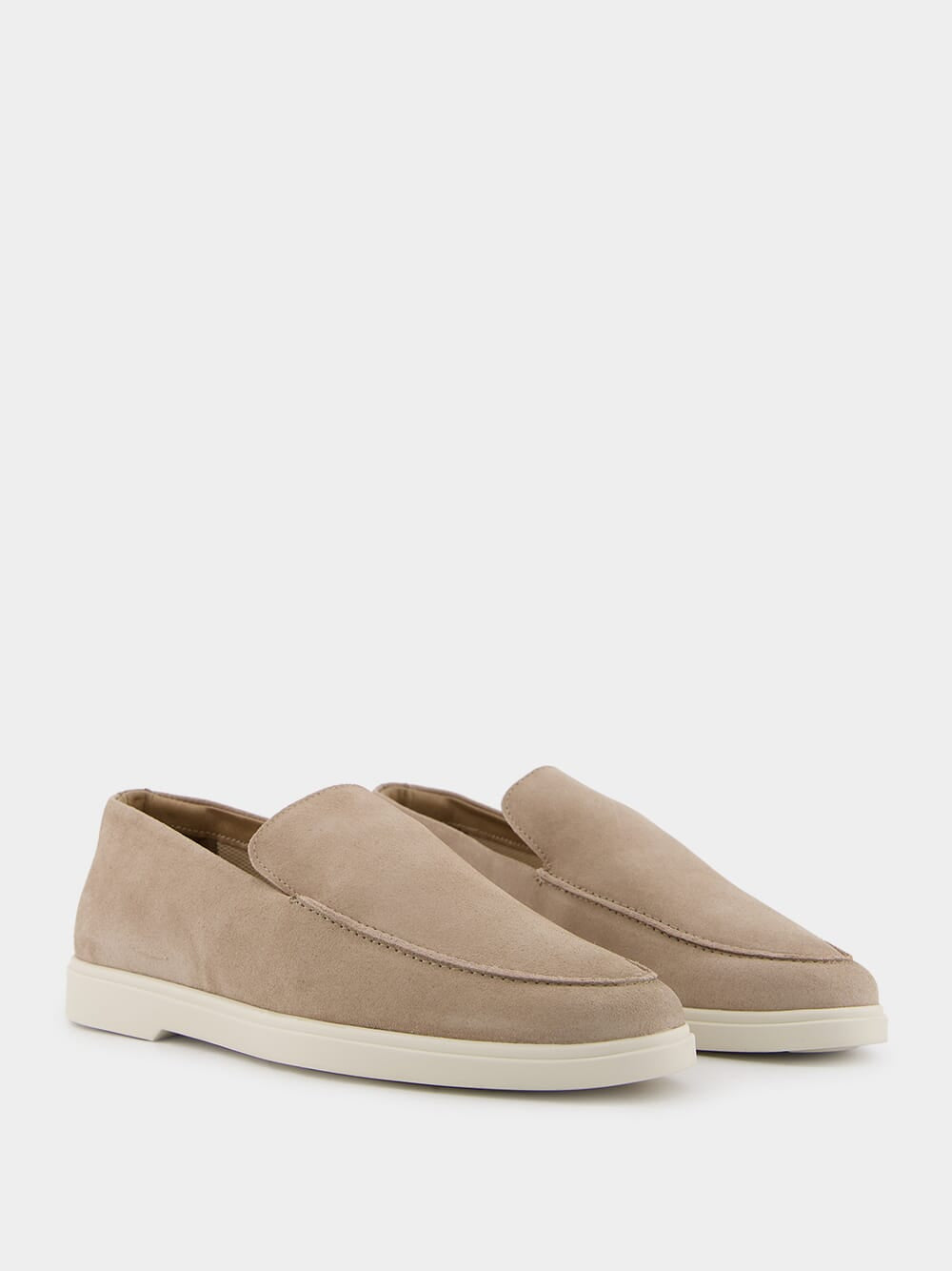 Miguel Beige Suede Loafers