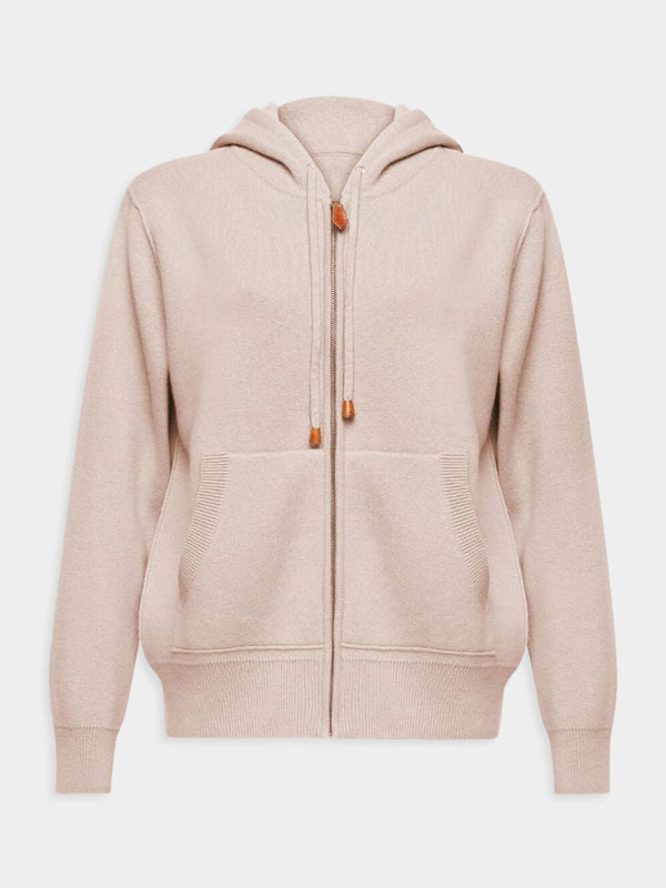 Cashmere Cardigan with Hood