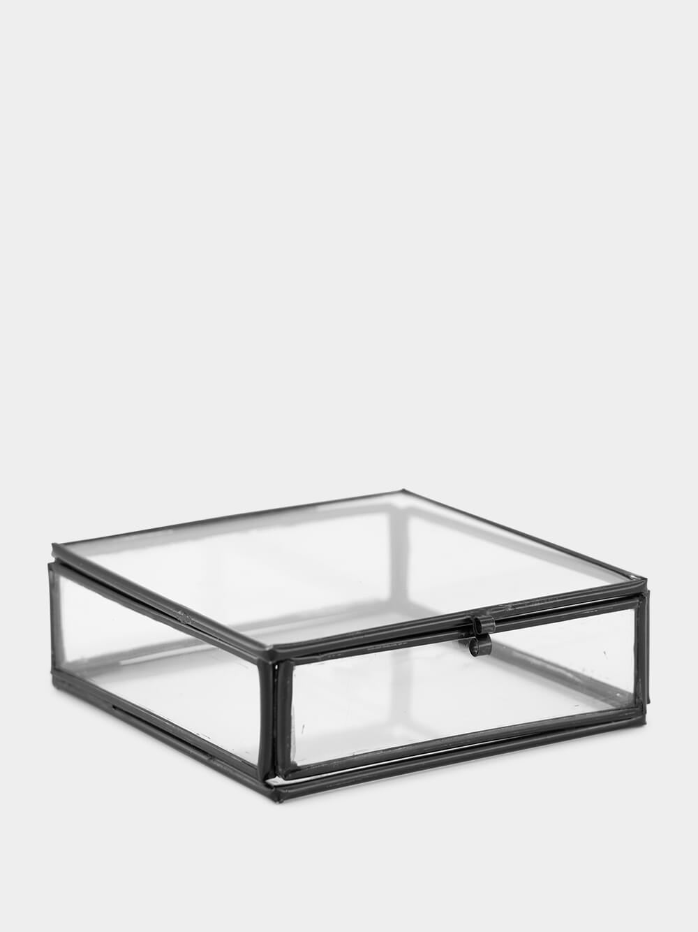 Madam Stoltz Handmade Square Glass Box | Fashion Clinic