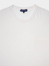 Carmo Linen Jersey White T-Shirt