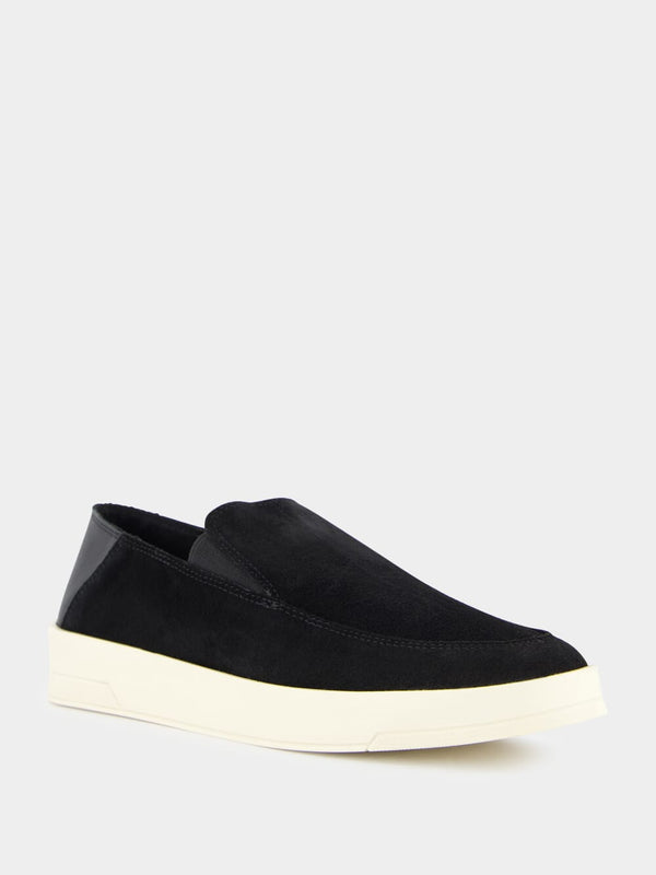 Telo Black Suede Loafers