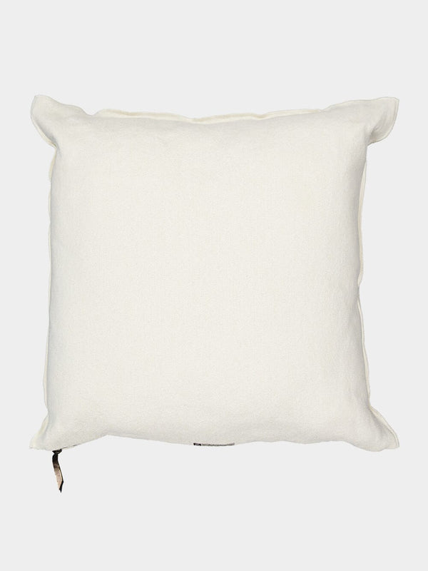 Off-White Chenille Vice Versa Cushion