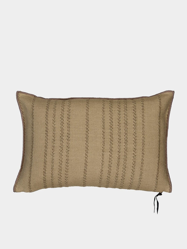 Embroidered Myre Beige Cushion