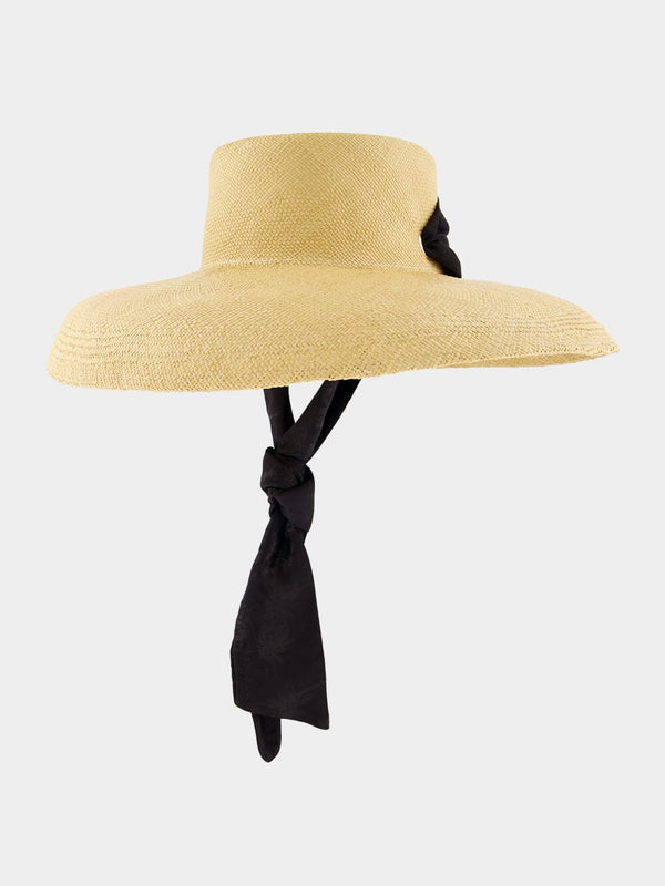 Lampshade Hat with Ribbon Band