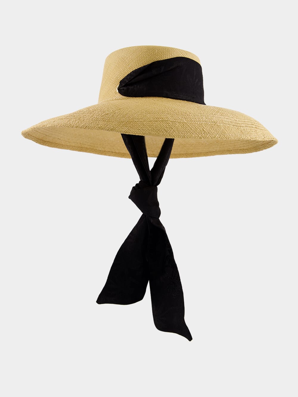 Lampshade Hat with Ribbon Band
