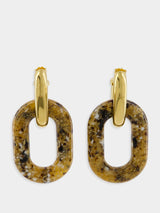 Bicolored Sahara XL Link Earrings