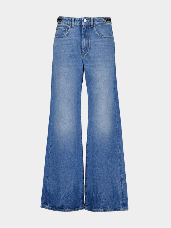 1969 Discs Flared Jeans