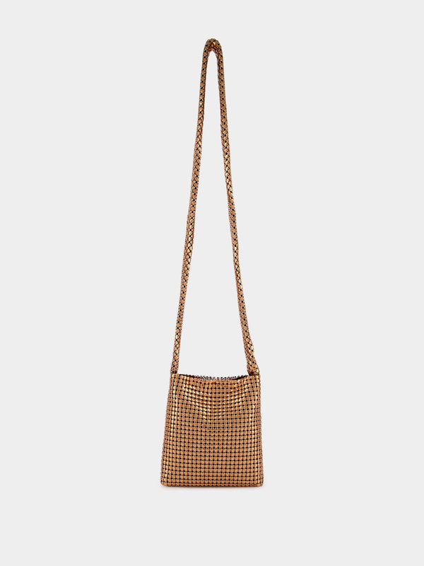 Copper Pixel Chainmail Bag